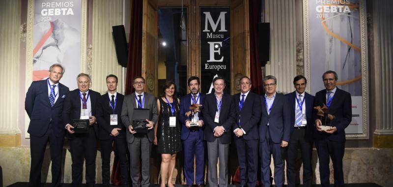 Foto de grupo de los Premios GEBTA 2018
